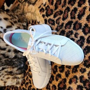 Ryka Women's Perforated White Sneakers